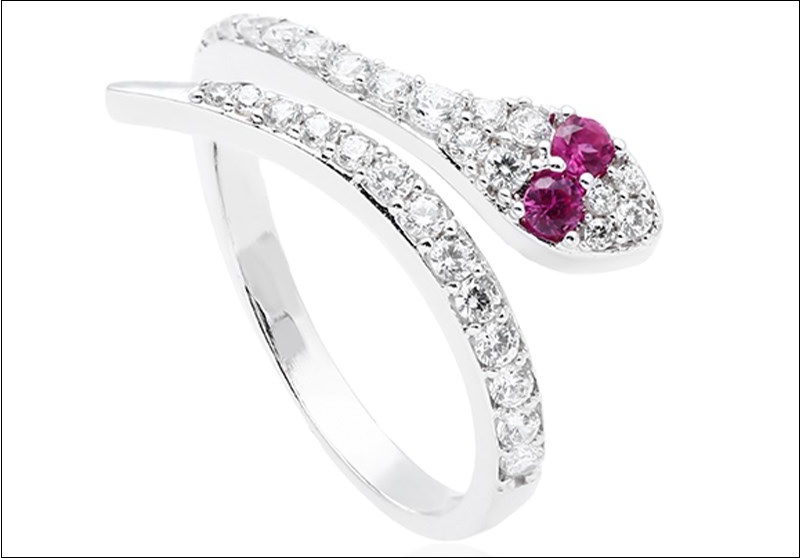 Nhẫn Bạc Nữ Đính Đá Mạ Vàng Trắng AvaJi AVJ.R000429